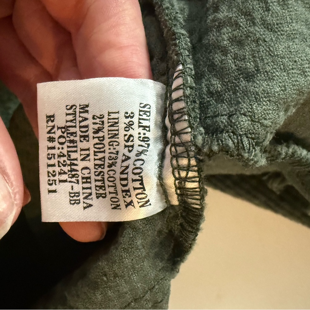 Baltic-born Corduroy Shirt/Jacket in Green Size Medium - Picture 4 of 5